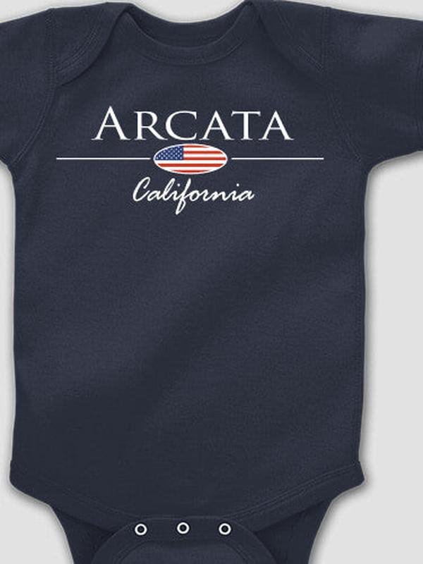 Hometown Flag : Printed Baby Bodysuits