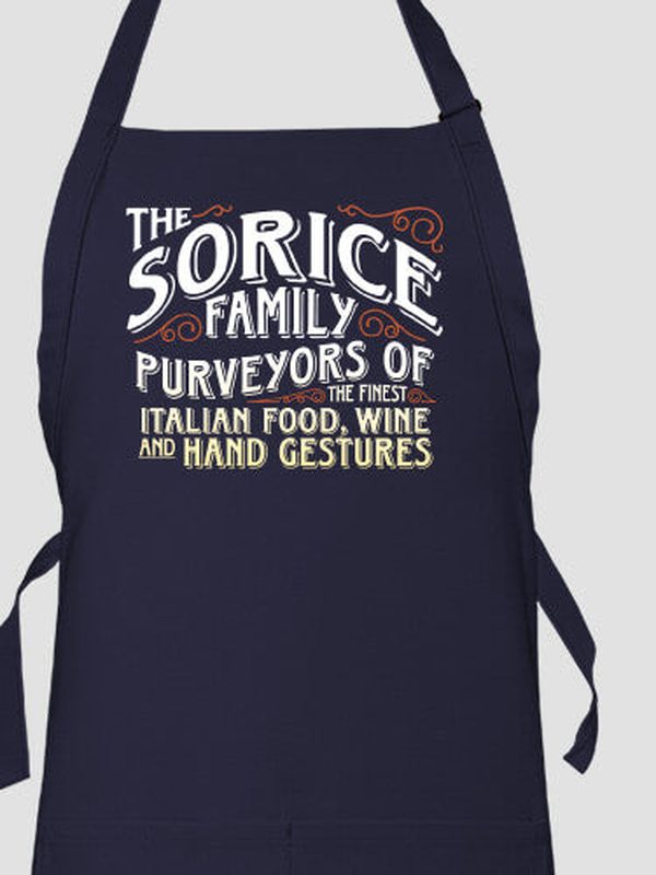 Italian Hand Gestures : Printed Aprons