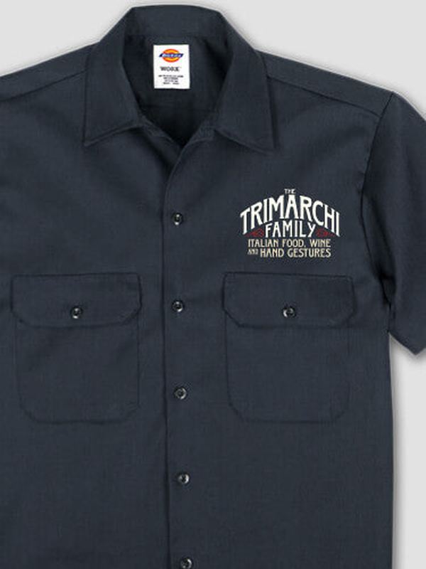 Italian Hand Gestures : Embroidered Work Shirts product image 2