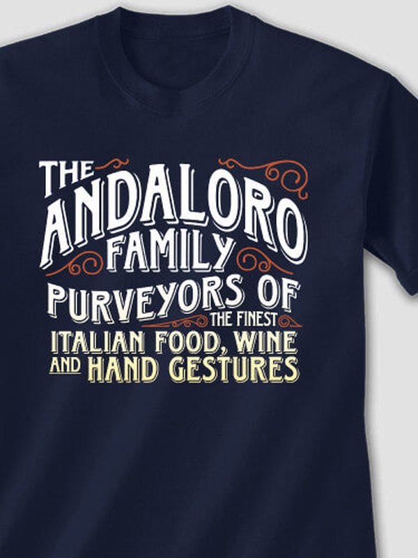 Italian Hand Gestures : Printed T-Shirts