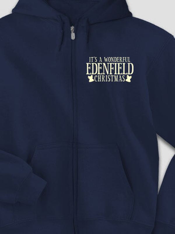 It's A Wonderful Christmas : Embroidered Zip Hoodies