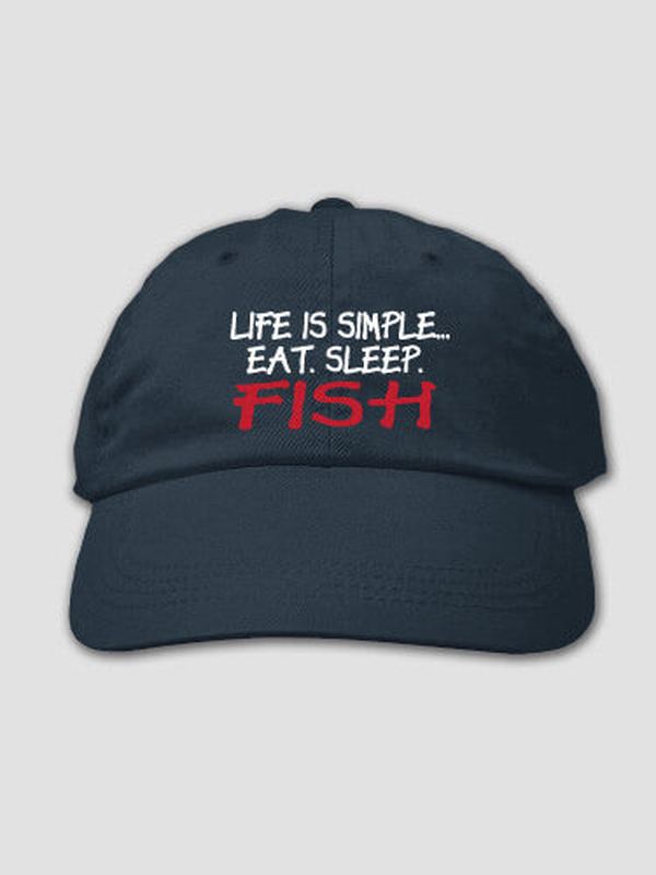 Life is Simple : Embroidered Baseball Hats