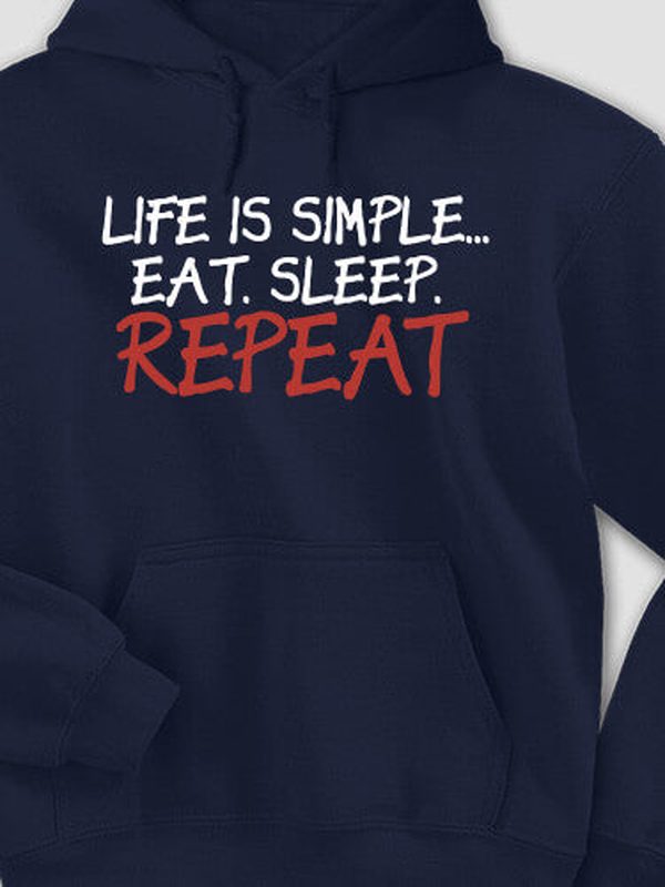 Life is Simple : Printed Hoodies product image 1