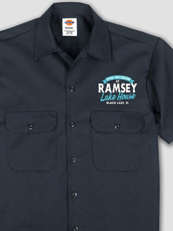 Livin' The Dream Lake House : Embroidered Work Shirts product image 2
