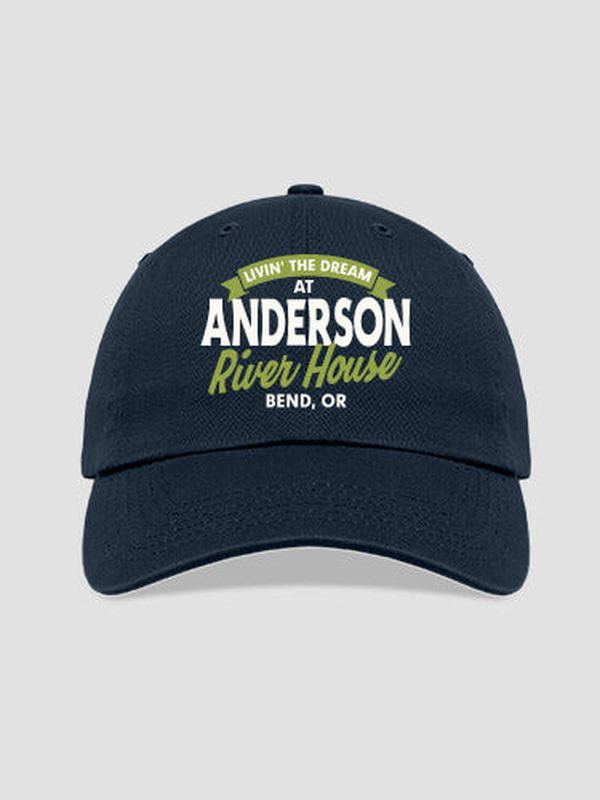 Livin' The Dream River House : Embroidered Baseball Hats