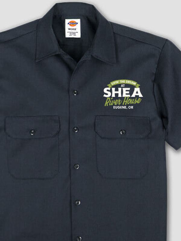 Livin' The Dream River House : Embroidered Work Shirts product image 2