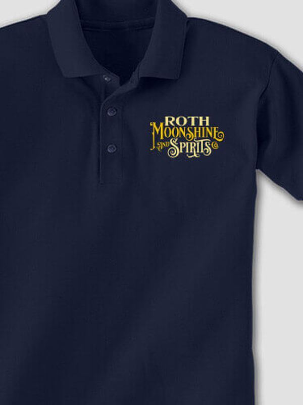 Moonshine and Spirits : Embroidered Polo Shirts product image 2