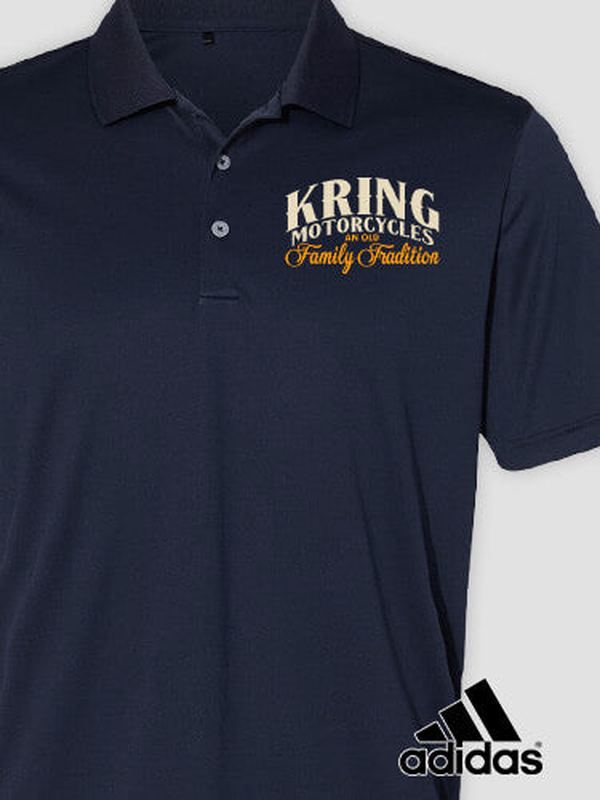 Motorcycle Family Tradition : Embroidered Adidas® Polo product image 2