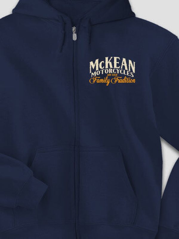 Motorcycle Family Tradition : Embroidered Zip Hoodies product image 4