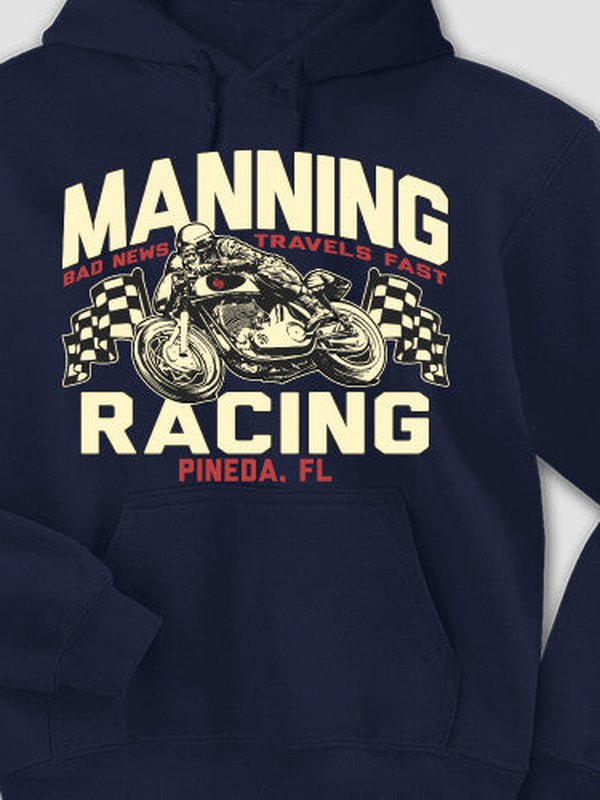 Motorcycle Racing : Printed Hoodies product image 3