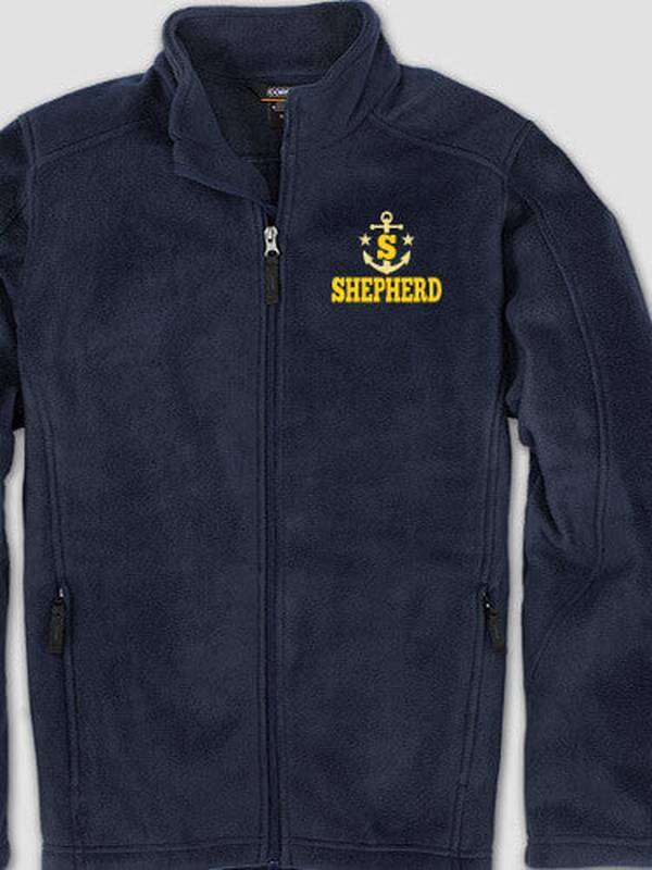 Nautical Monogram : Embroidered Fleece Jackets
