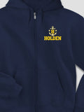 Nautical Monogram : Embroidered Zip Hoodies