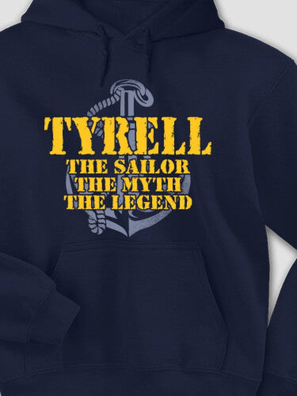 Navy Myth Legend : Printed Hoodies product image 1