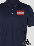 Never Underestimate : Embroidered Adidas® Polo Shirts product image 1