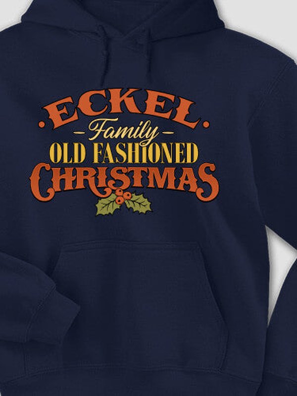 Old Fashioned Christmas : Printed Hoodies product image 2