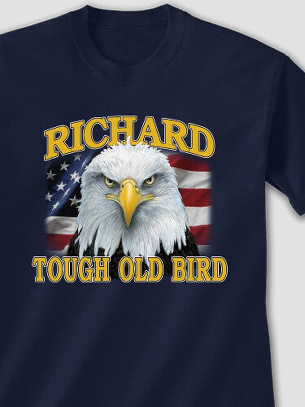 Patriotic Tough Old Bird : Printed T-Shirts