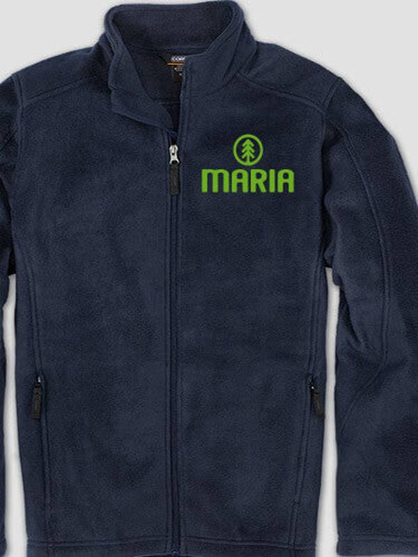 Pine Tree : Embroidered Fleece Jackets