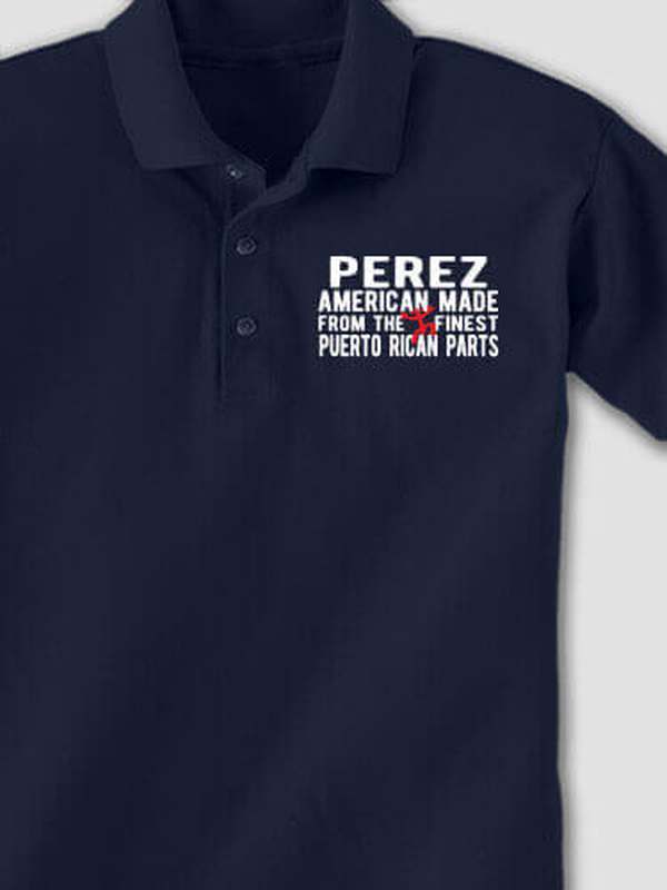 Puerto Rican Parts : Embroidered Polo Shirts product image 1