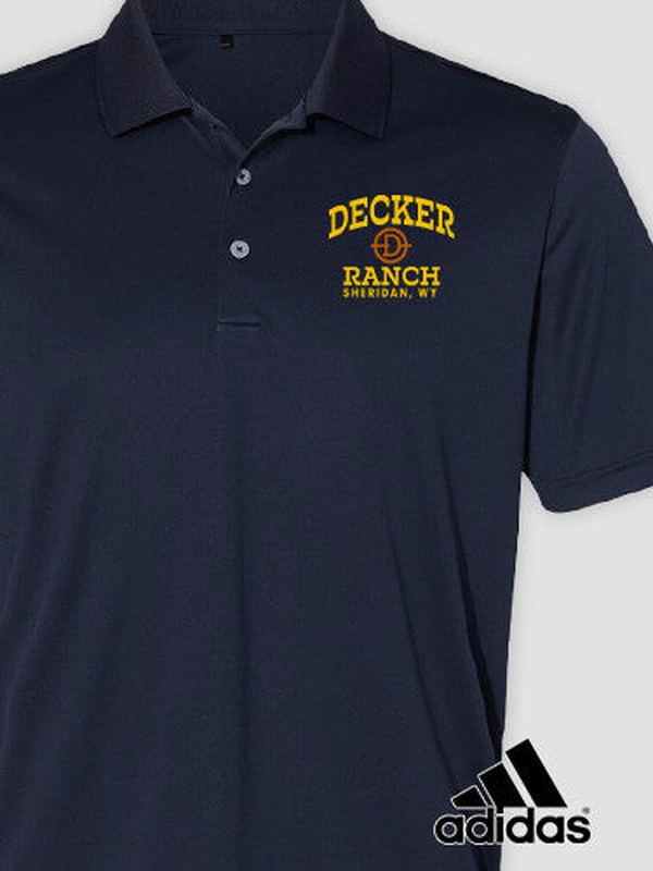 Ranch Monogram : Embroidered Adidas® Polo Shirts product image 2