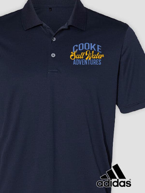Salt Water Adventures : Embroidered Adidas® Polo Shirts product image 1