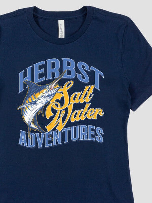 Salt Water Adventures : Premium Printed T-Shirts