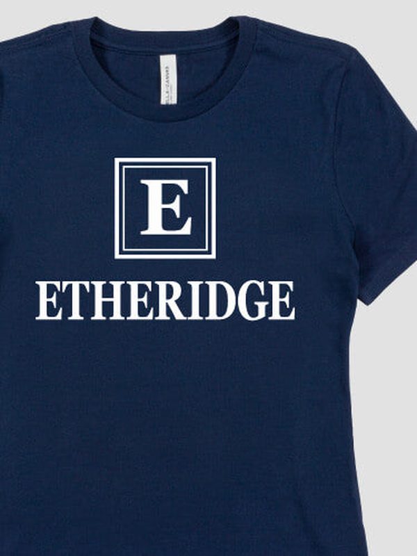 Square Monogram : Premium Printed T-Shirts