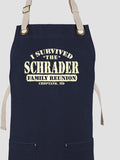 I Survived Reunion : Printed Canvas Work Aprons