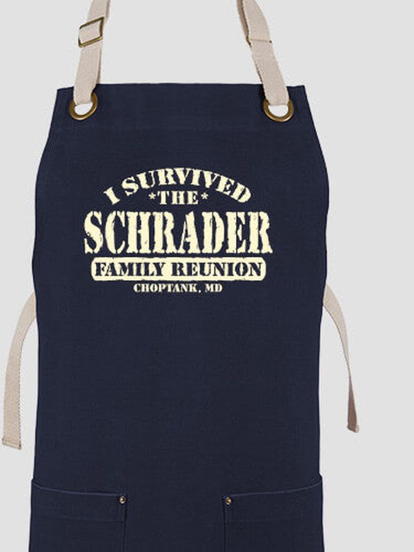 I Survived Reunion : Printed Canvas Work Aprons