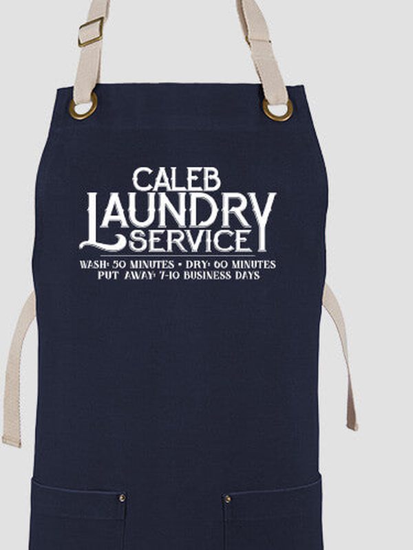 Laundry Service : Printed Canvas Work Aprons