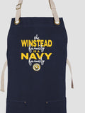 Navy Family : Printed Canvas Work Aprons