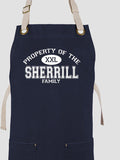 Property of Family : Printed Canvas Work Aprons