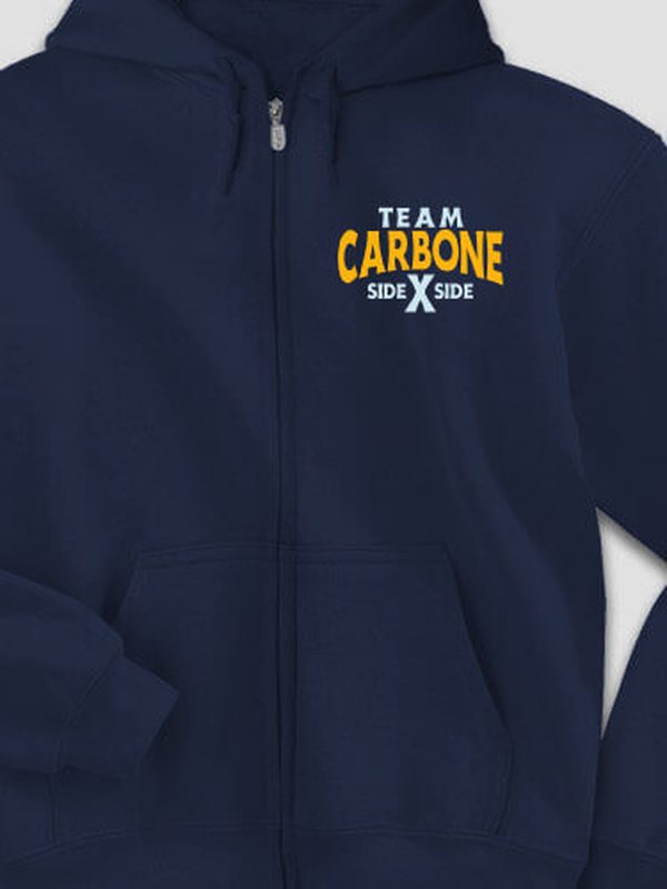 Team Side By : Embroidered Zip Hoodies product image 2