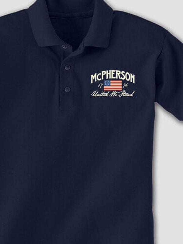 United We Stand : Embroidered Polo Shirts product image 1