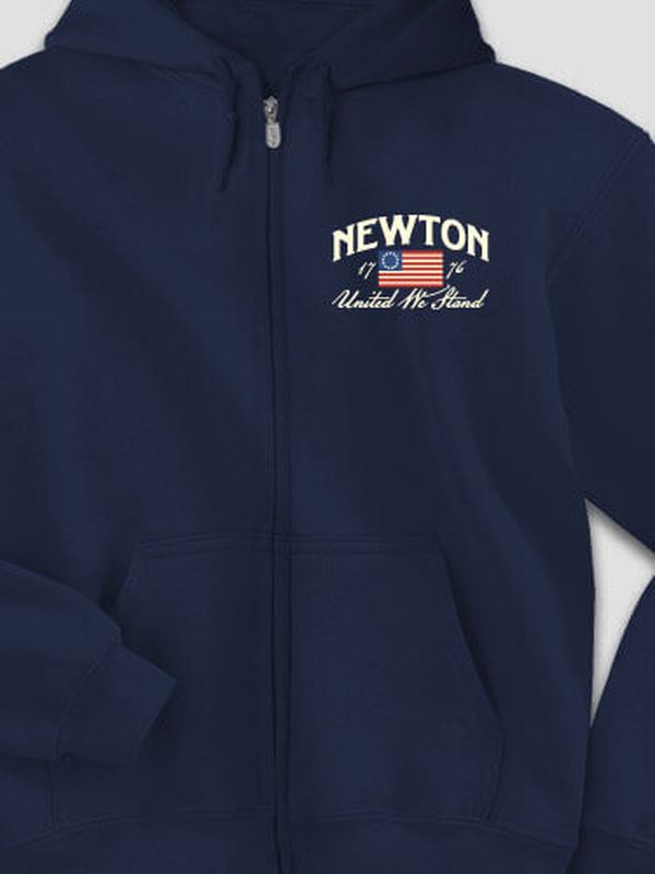 United We Stand : Embroidered Zip Hoodies