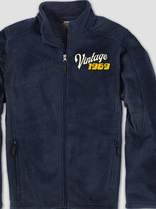 Vintage : Embroidered Fleece Jackets