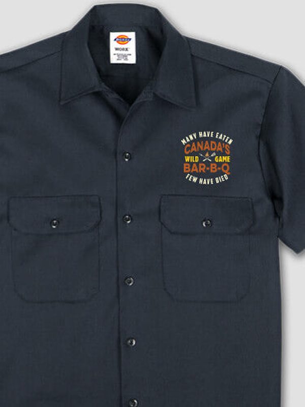 Wild Game Few Have Died BBQ : Embroidered Work Shirts product image 2