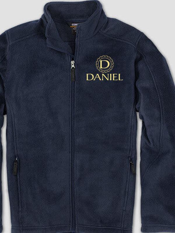 Woodworking Monogram : Embroidered Fleece Jackets