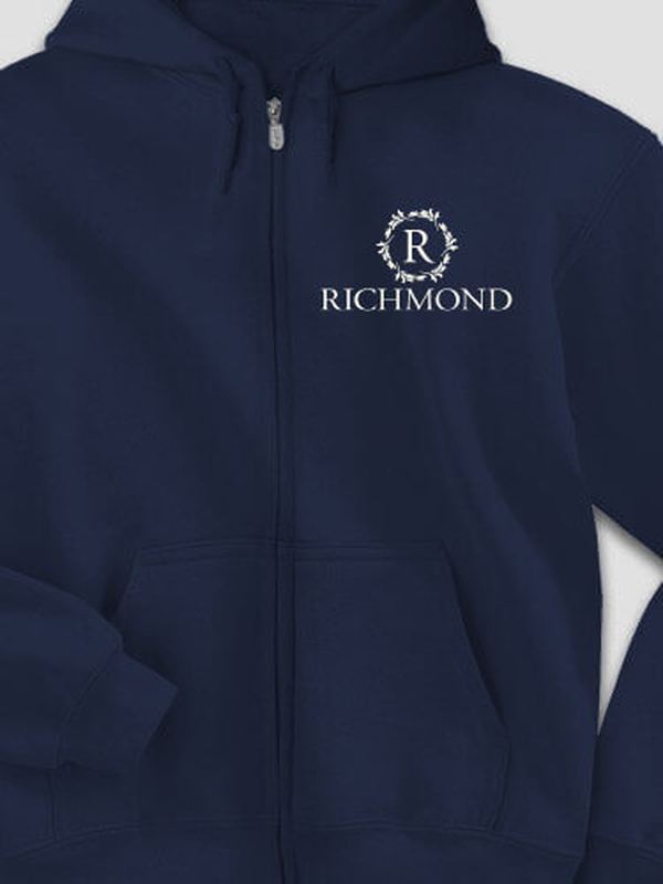 Wreath Monogram : Embroidered Zip Hoodies product image 2