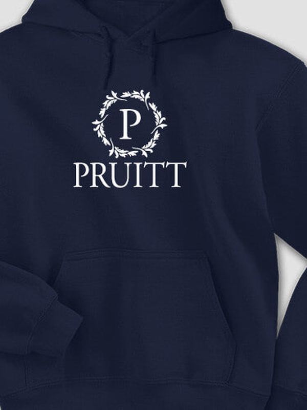 Wreath Monogram : Printed Hoodies product image 2