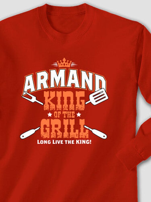 King of the Grill : Printed Long Sleeves