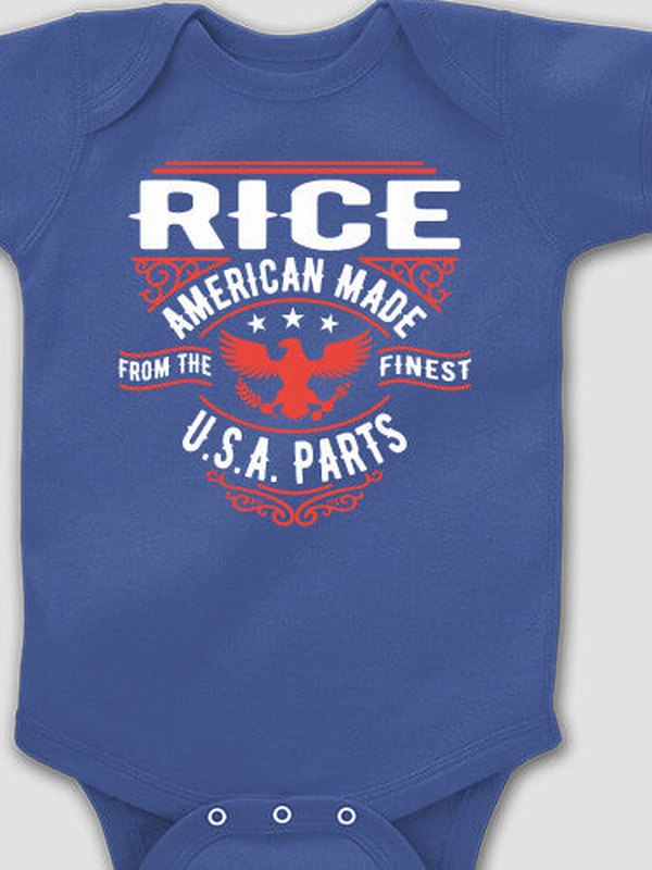 U.S.A. Parts : Printed Baby Bodysuits