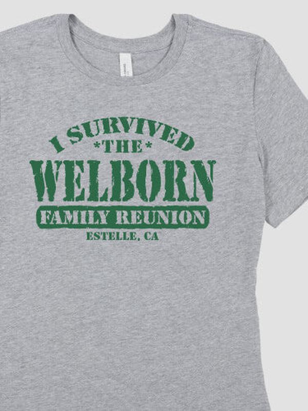 I Survived Reunion : Premium Printed T-Shirts