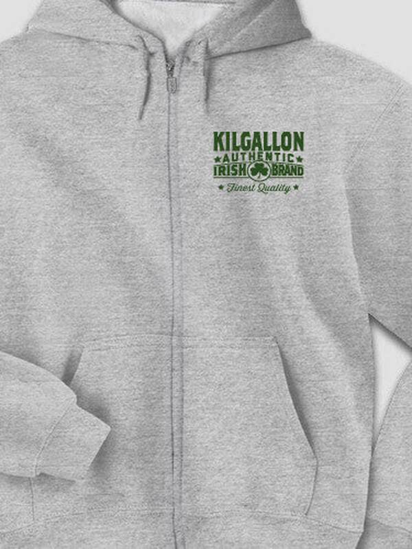 Irish Brand : Embroidered Zip Hoodies