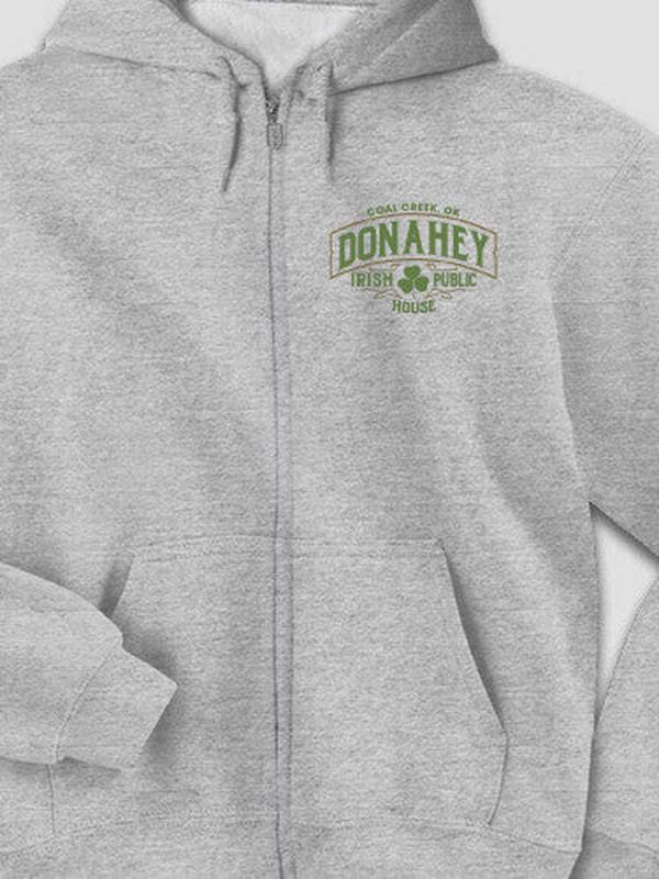 Irish Public House : Embroidered Zip Hoodies