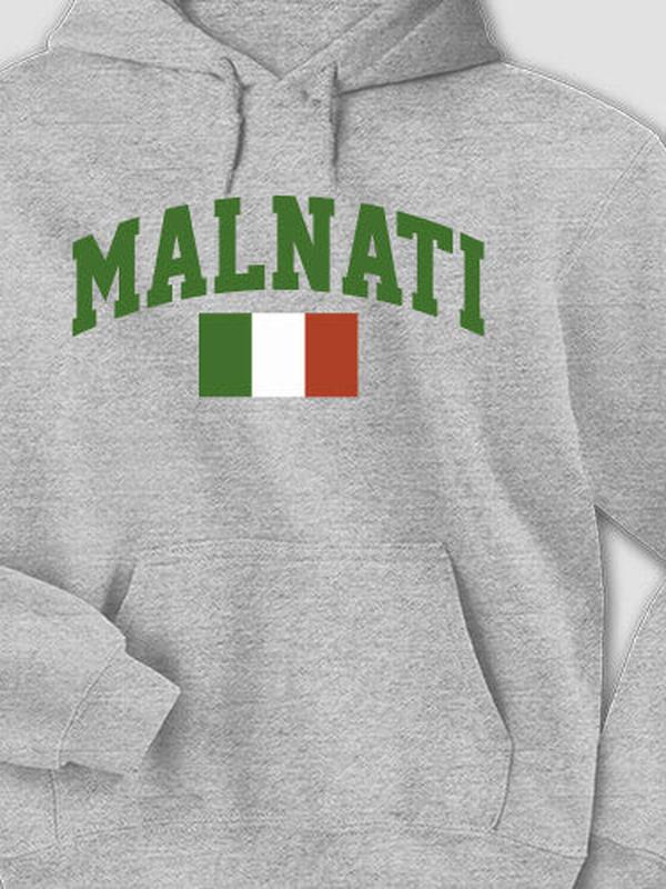 Italian Flag Varsity : Printed Hoodies product image 3