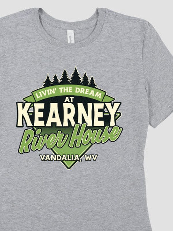 Livin' The Dream River House : Premium Printed T-Shirts