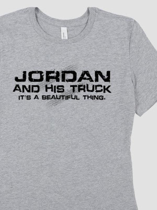 Man and His Truck : Premium Printed T-Shirts