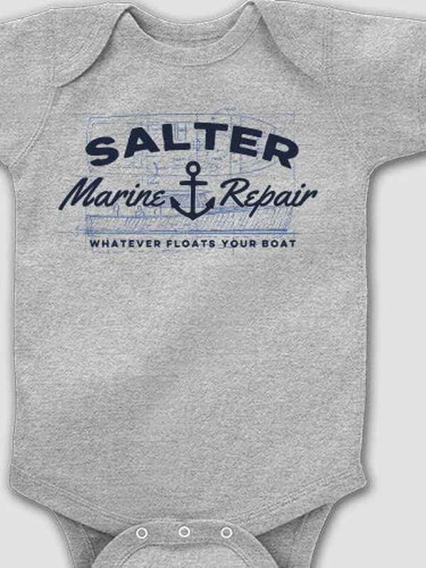Marine Repair : Printed Baby Bodysuits