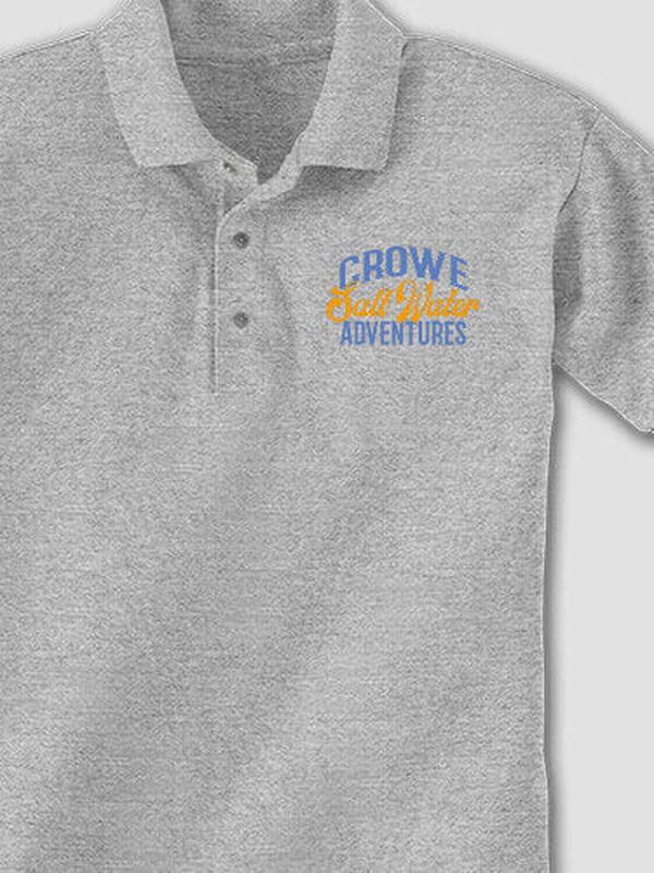 Salt Water Adventures : Embroidered Polo Shirts product image 2