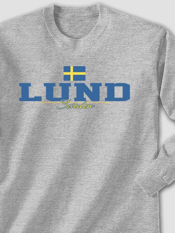 Sweden Flag : Printed Long Sleeves